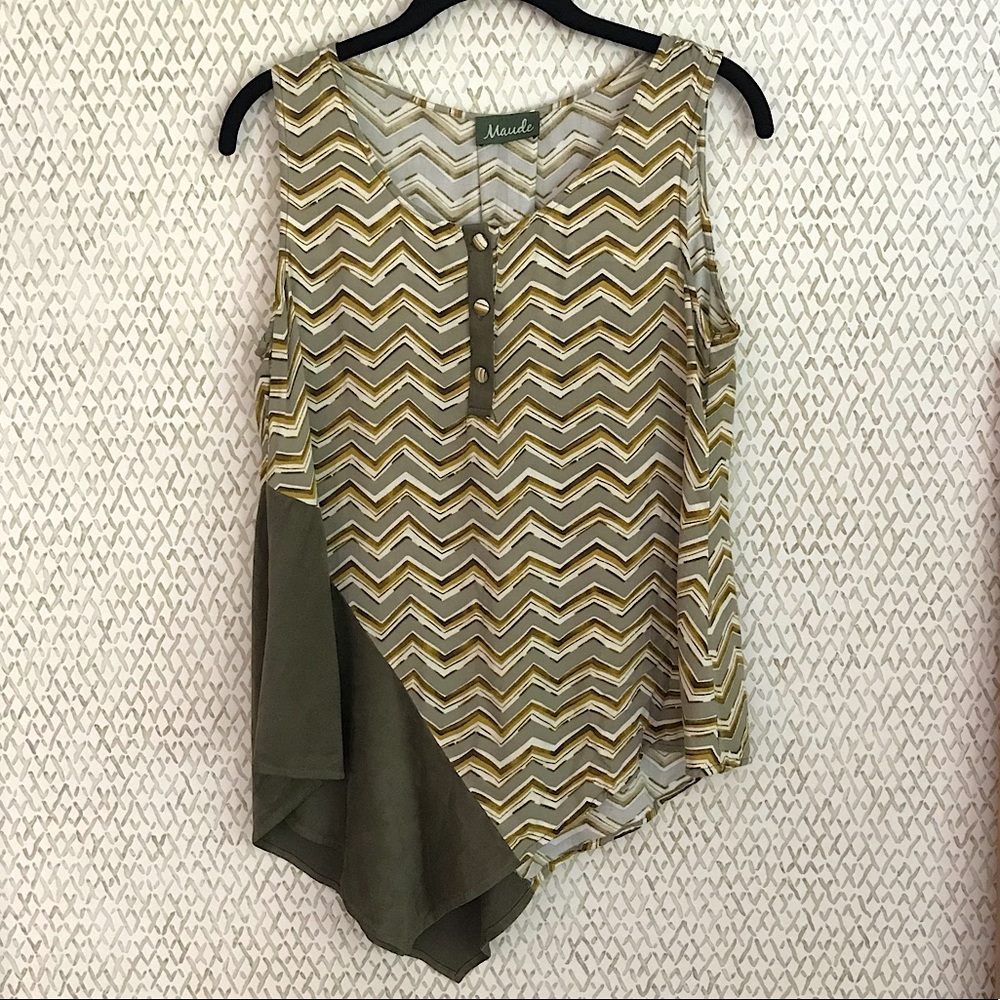 Asymmetrical Light Tank Blouse